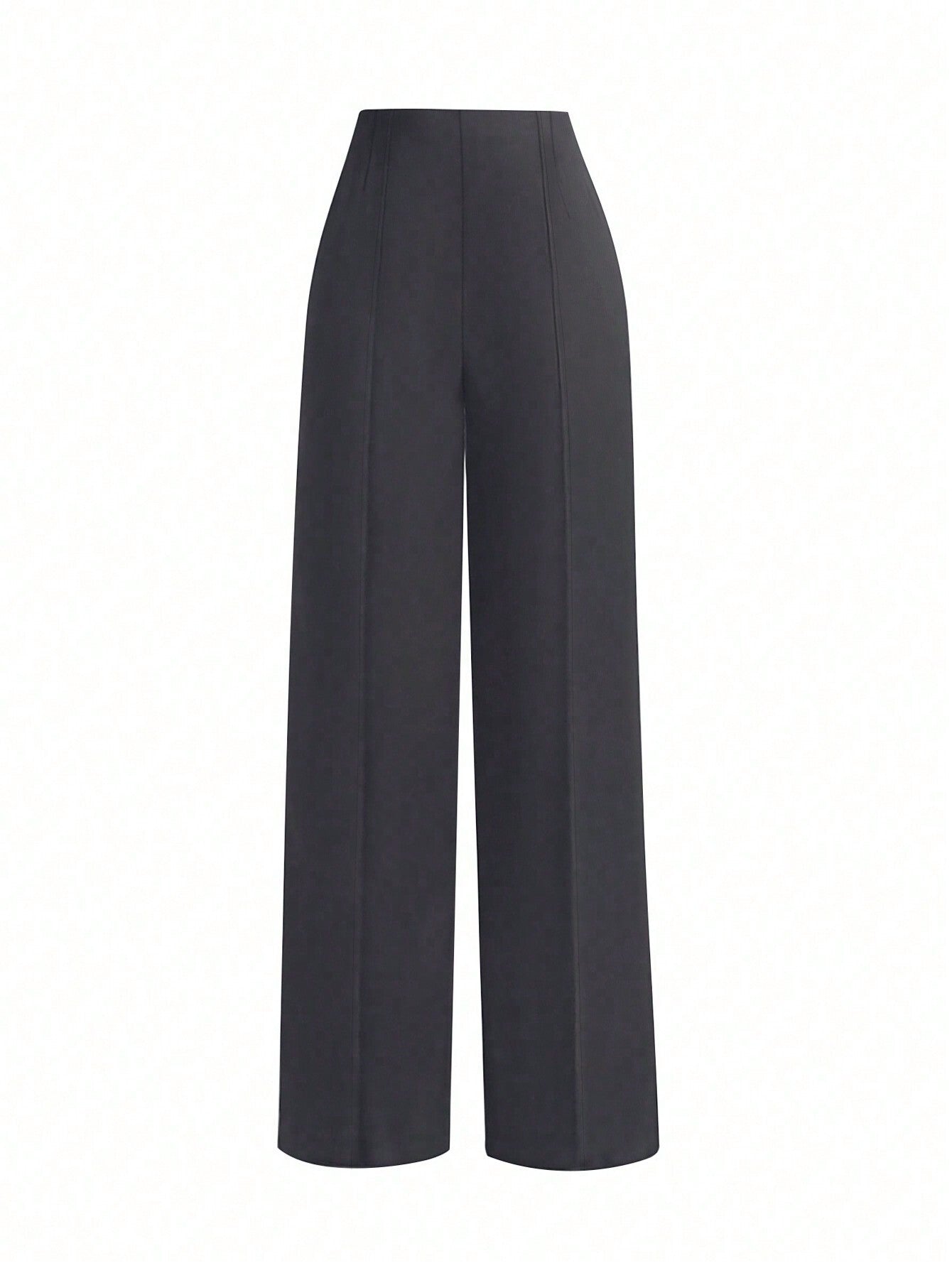 EARO Women'S Solid Color Casual Versatile Woven High-Quality Draping Daily Matching Commuting Straight Elastic Waist Professional Suit Pants, Autumn/Winter, Draping Unique Elegant Waist-Cinching Slim-Fit Comfortable Loose Elegant Casual Pants