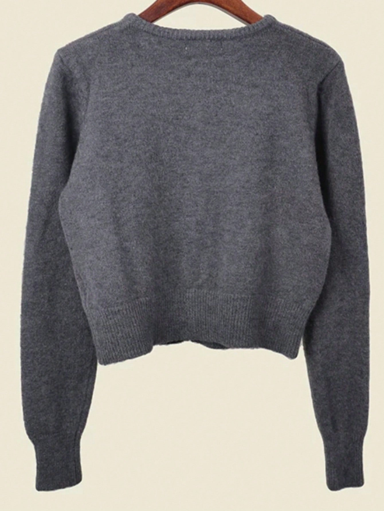 INAWLY Solid Button through Cardigan for Spring and Autumn,Long Sleeve Tops Fall Winter Cloth for Women