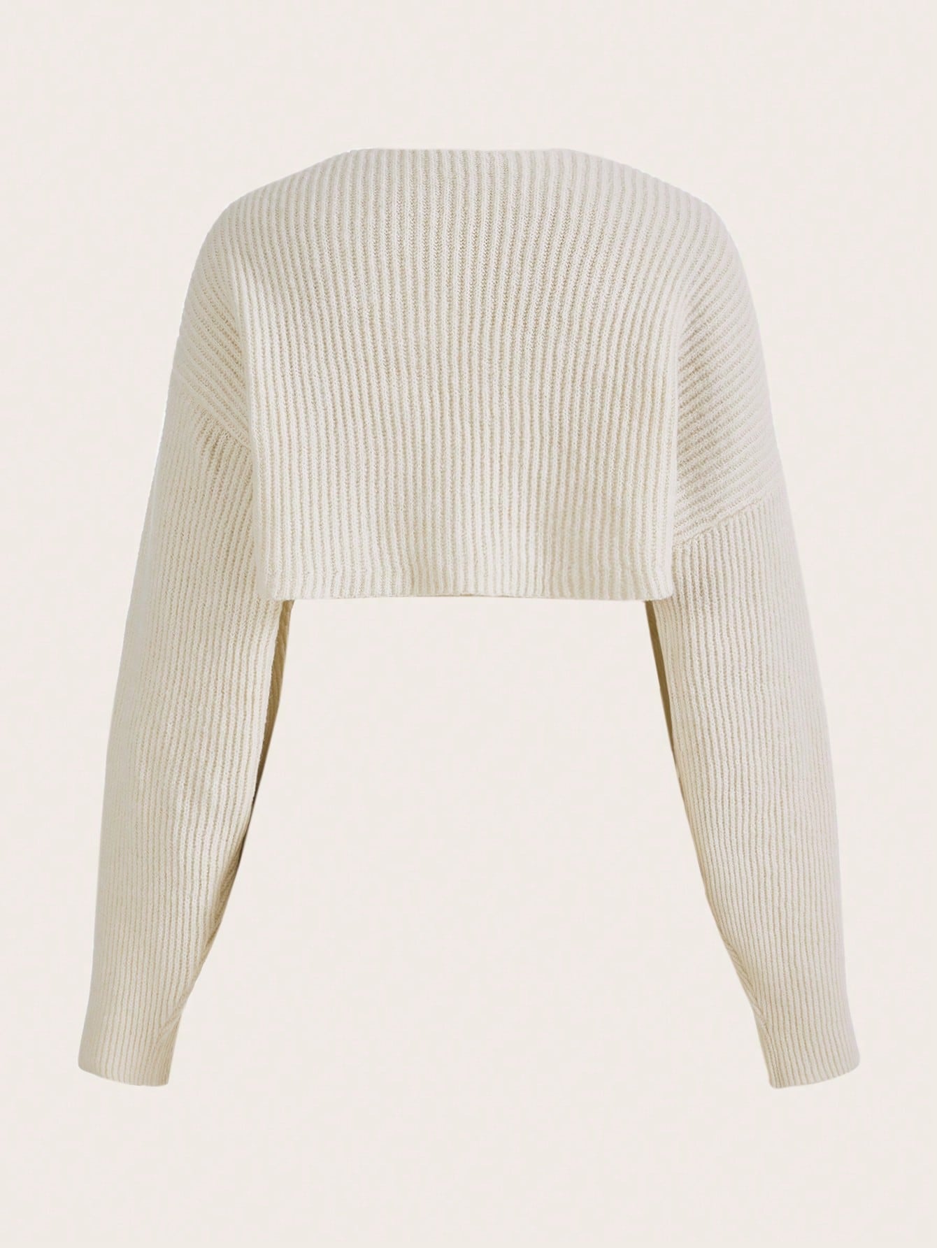 ICON Y2K Grunge Drop Shoulder Open Front Crop Cardigan without Tube Top in Fall/Winter